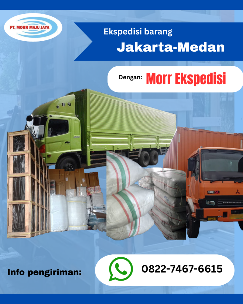 Pengiriman barang gabungan via truk dari Jakarta ke Medan