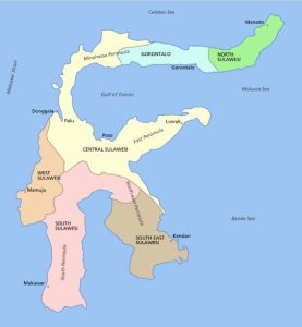 Peta Pulau Sulawesi
