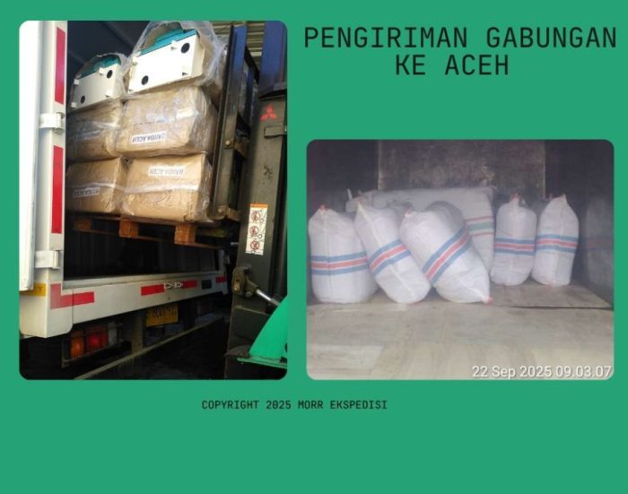 barang gabungan ke aceh